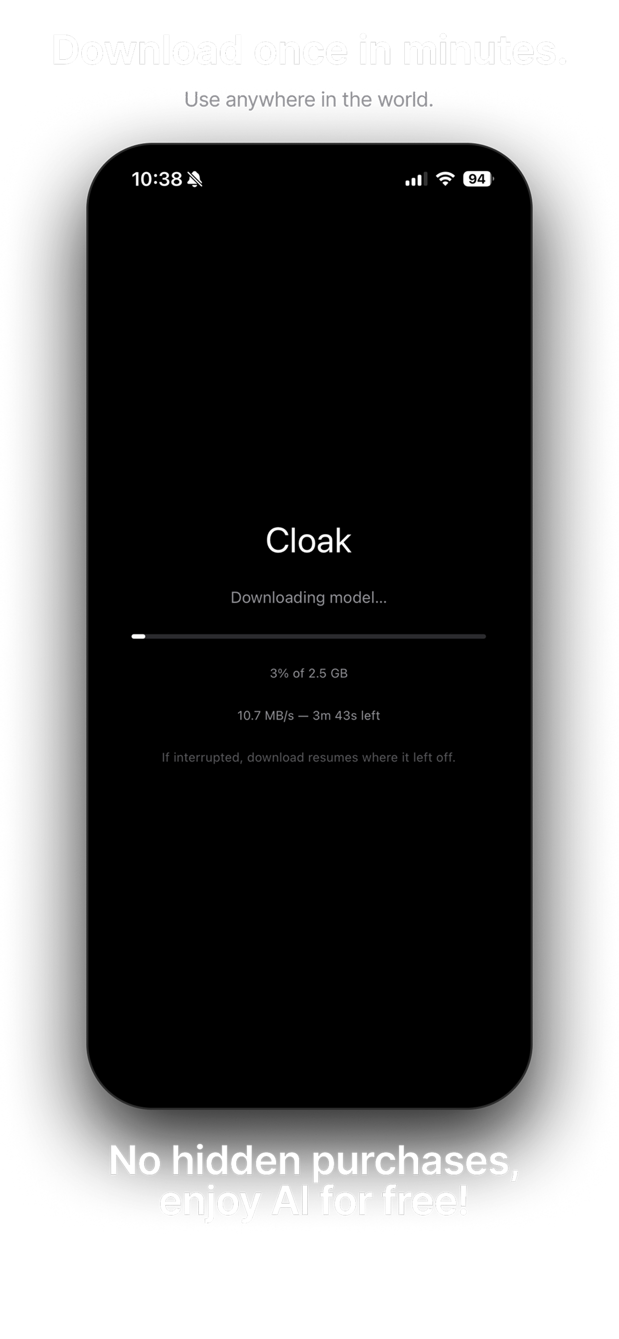 Cloak screenshot 1